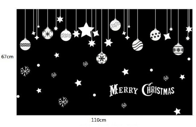 Dây treo quả cầu Noel và sao 5 cánh